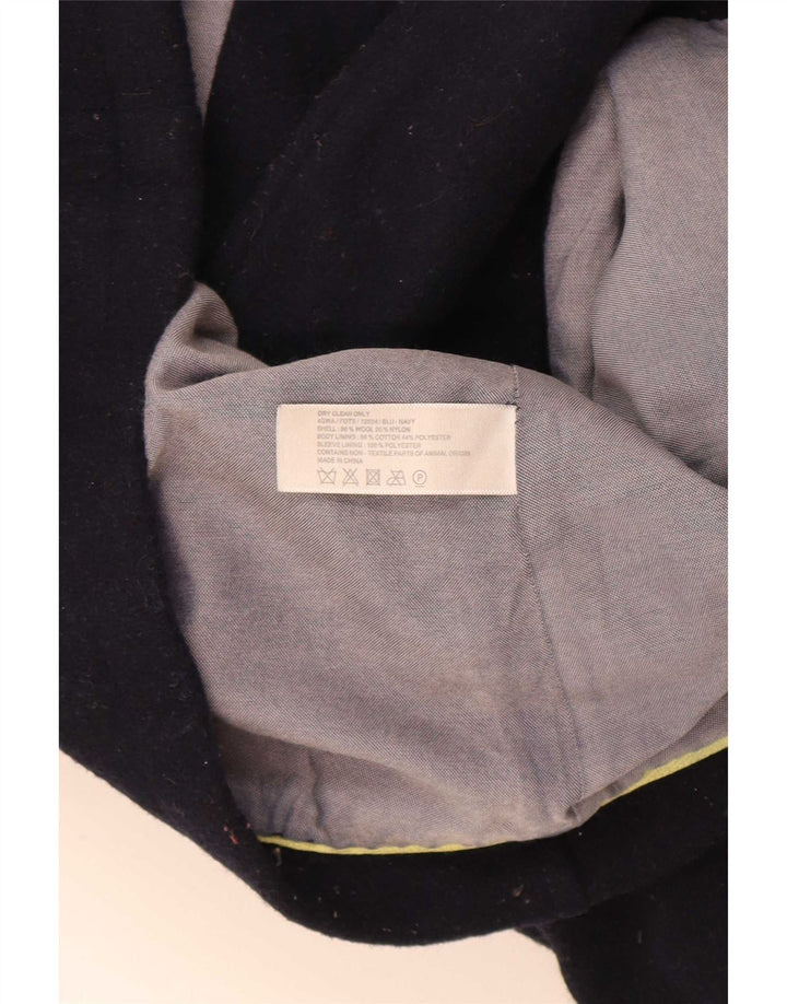 Cappotto da marinaio da donna Fat Face UK 10 piccolo in lana blu navy