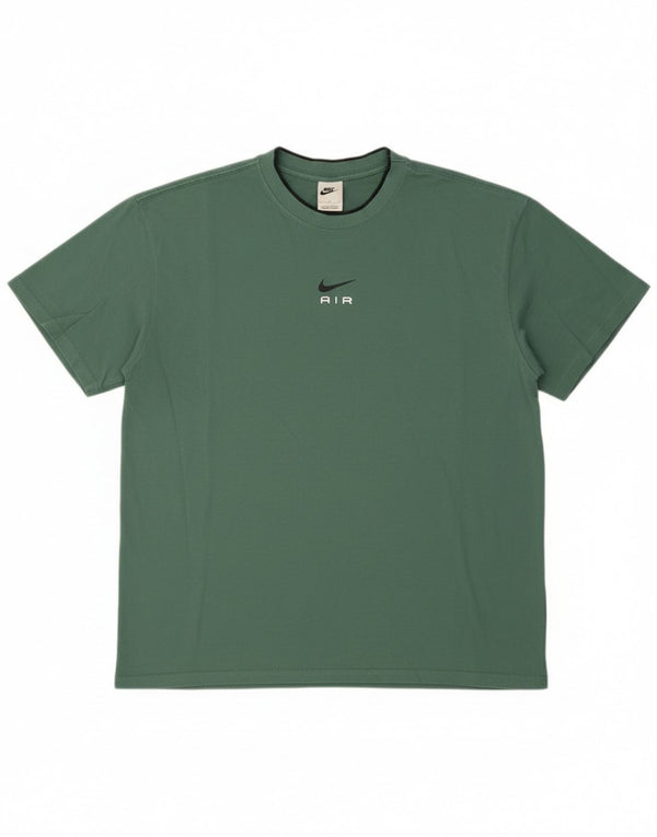 T-shirt da uomo Nike Top Large in cotone verde