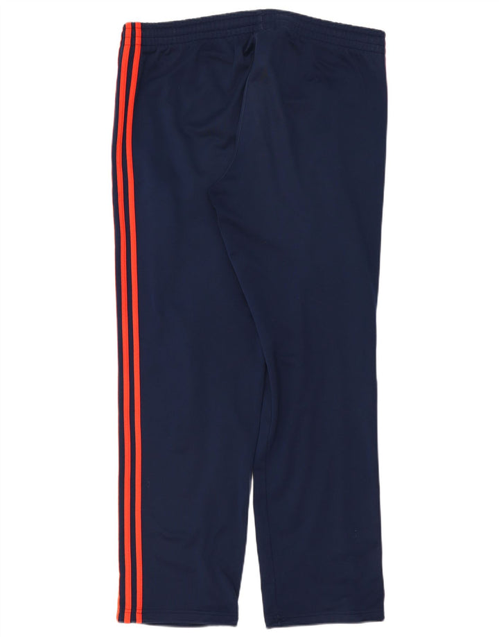 Pantaloni da tuta da uomo ADIDAS UK 42/44 Large in poliestere blu navy