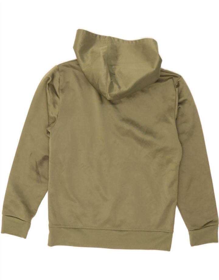 FILA Boys Graphic Hoodie Jumper 10-11 Years Green Polyester Vintage Fila and Second-Hand Fila from Messina Hembry 