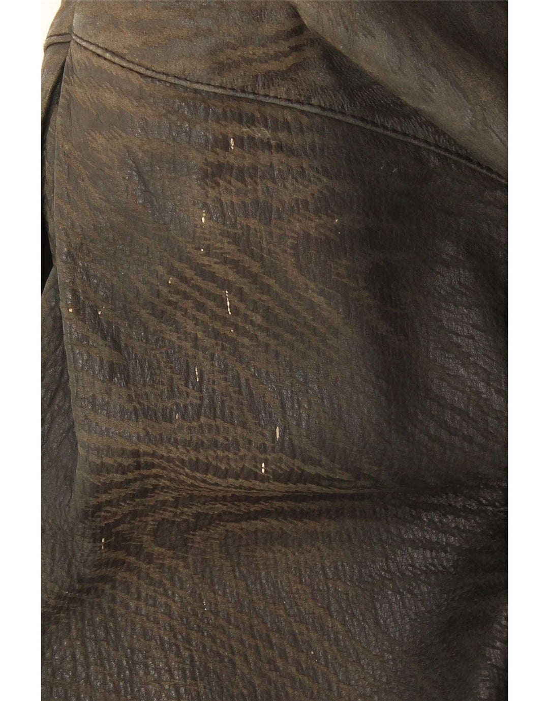 Giacca in pelle vintage da donna UK 18 XL nera