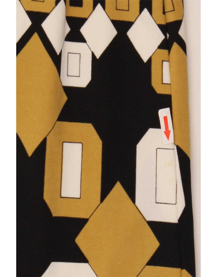 Gonna longuette da donna vintage EU 36 piccola W24 poliammide geometrica multicolore