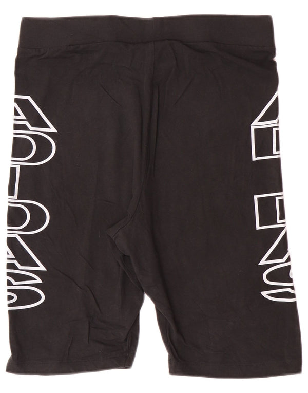 Pantaloncini sportivi grafici da donna ADIDAS UK 18 XL cotone nero