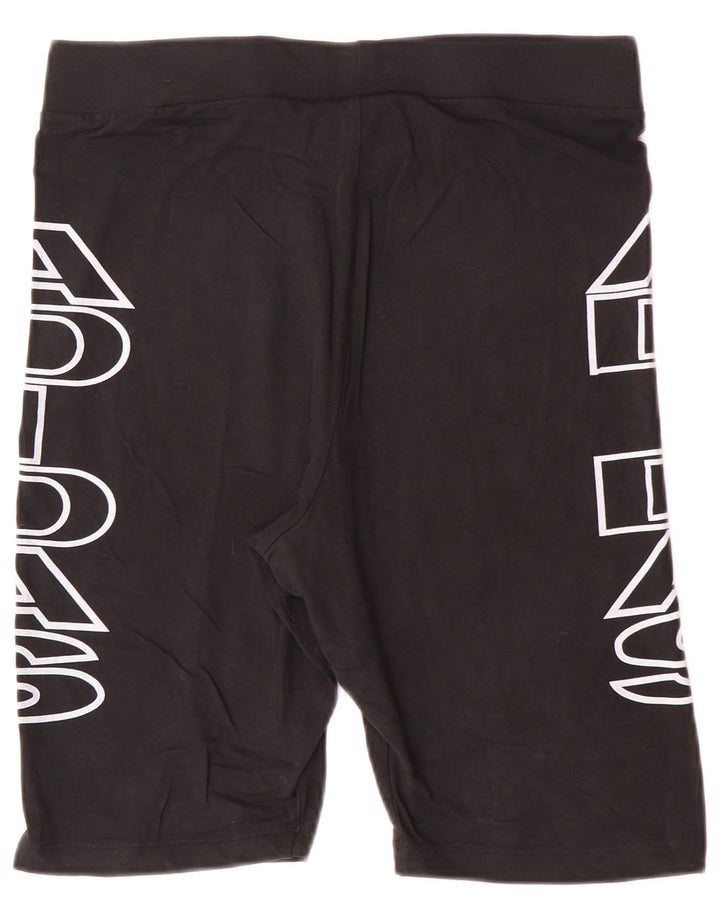 Pantaloncini sportivi grafici da donna ADIDAS UK 18 XL cotone nero