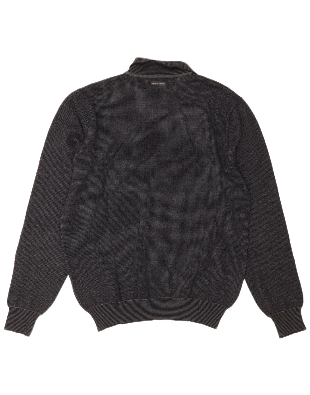 Marlboro Classics Maglione da uomo con collo alto in lana grigia grande