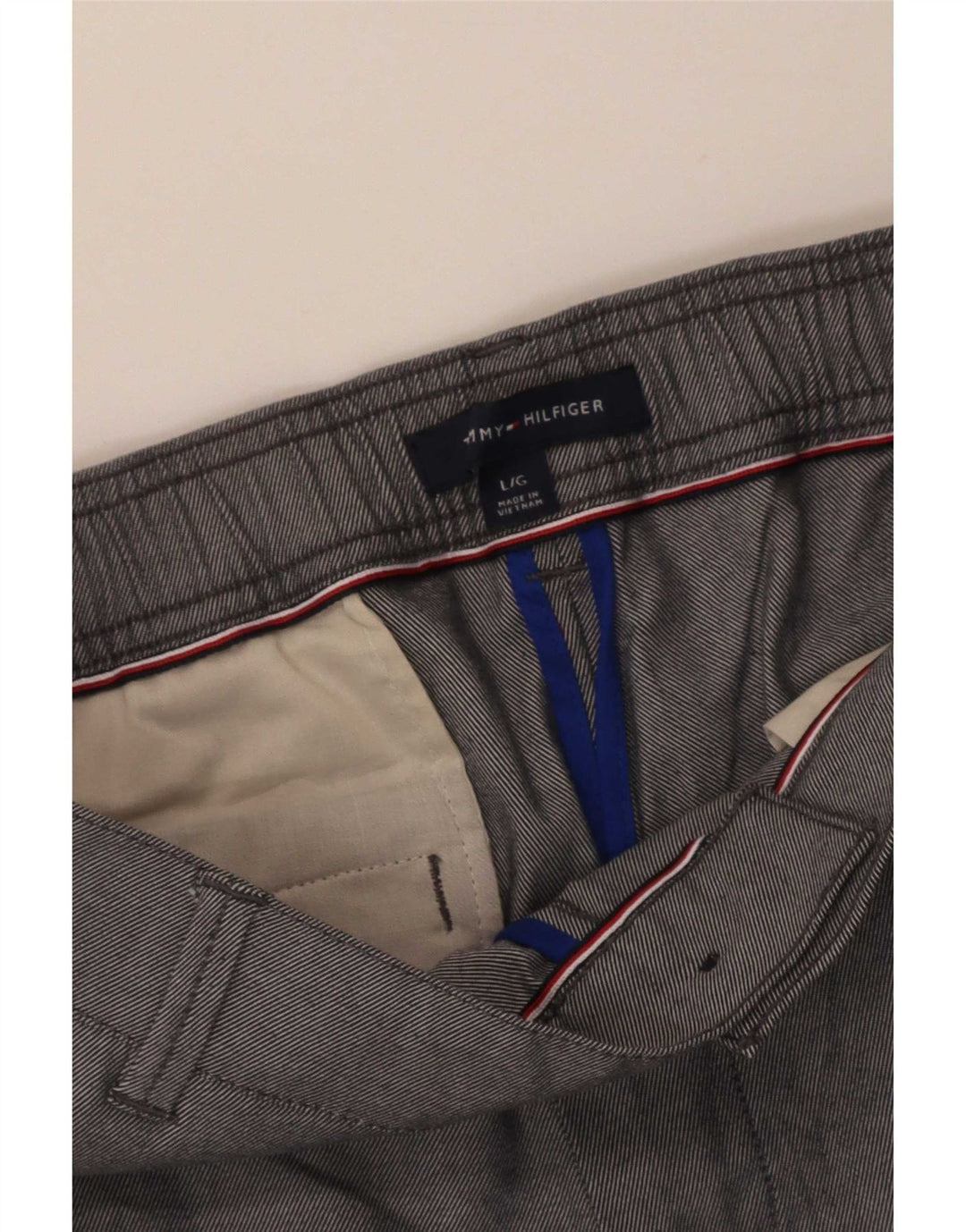 Pantaloncini chino da uomo Tommy Hilfiger grandi W34 grigi