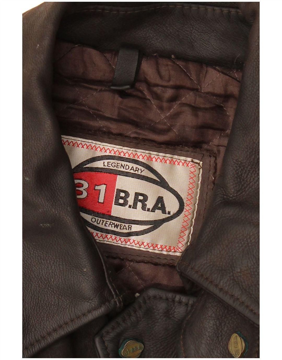 Giacca in pelle da uomo VINTAGE UK 42 XL Marrone