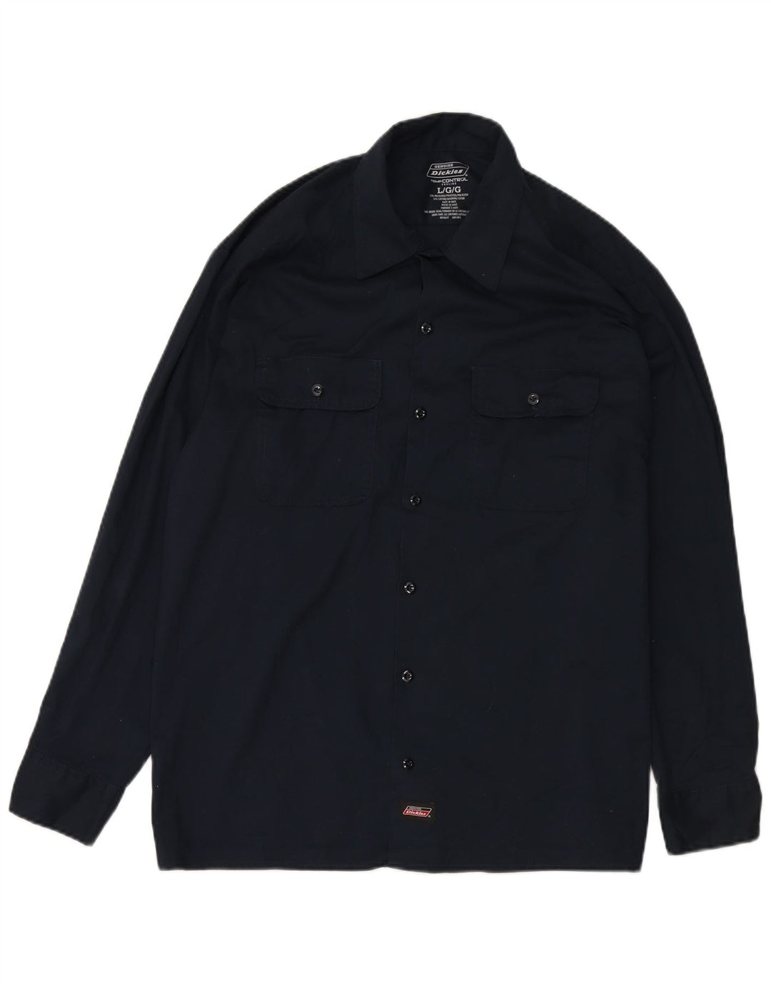 DICKIES Camicia autentica da uomo, grande, in poliestere blu navy