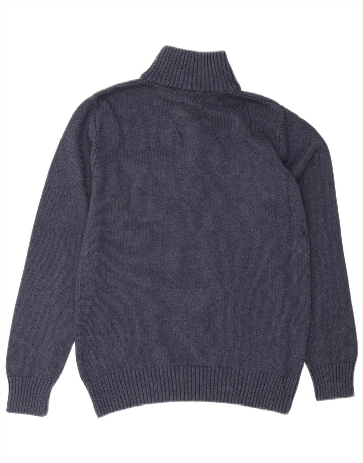 Gant Maglione da uomo con collo a bottoni blu navy medio