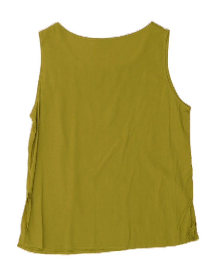 PRIMAVERA FIRENZE Womens Vest Top UK 14 Medium Green Vintage Primavera Firenze and Second-Hand Primavera Firenze from Messina Hembry 
