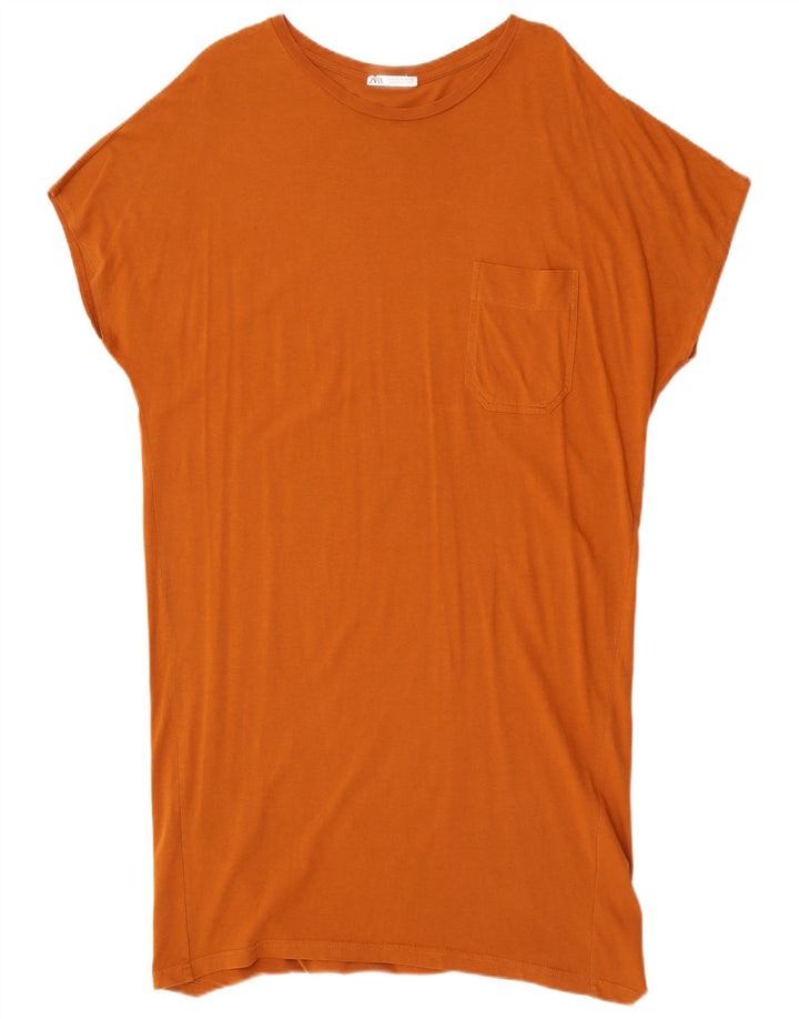 Top tunica oversize da donna Zara arancione medio