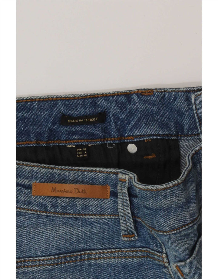 Gonna in denim da donna Massimo Dutti EU 38 piccola W28 blu