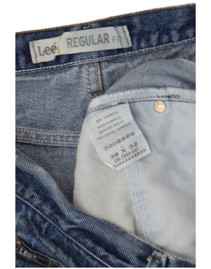 Jeans dritti Lee da uomo vestibilità regolare W36 L32 cotone blu