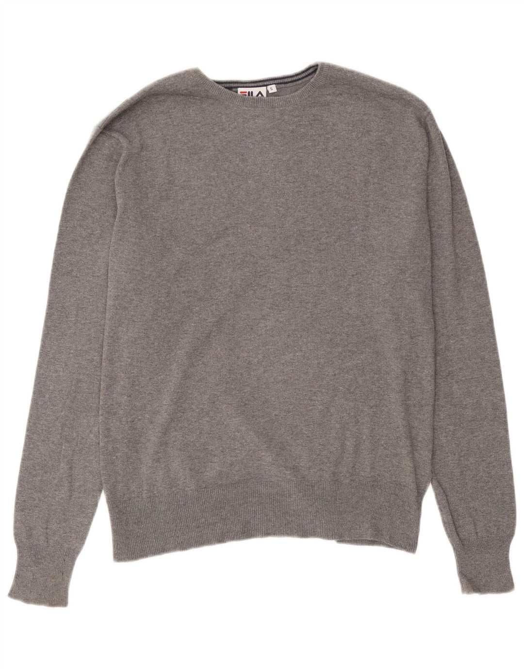 Maglione Fila da uomo con scollo a barchetta piccolo in cotone grigio