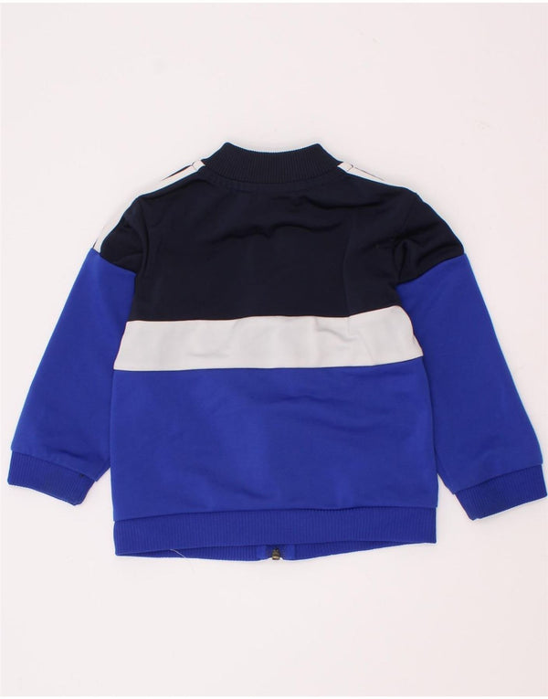 Adidas Giacca da tuta da bambino per neonato 12-18 mesi Blu Colourblock