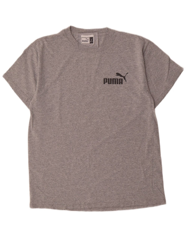 T-shirt grafica PUMA da uomo grande grigia