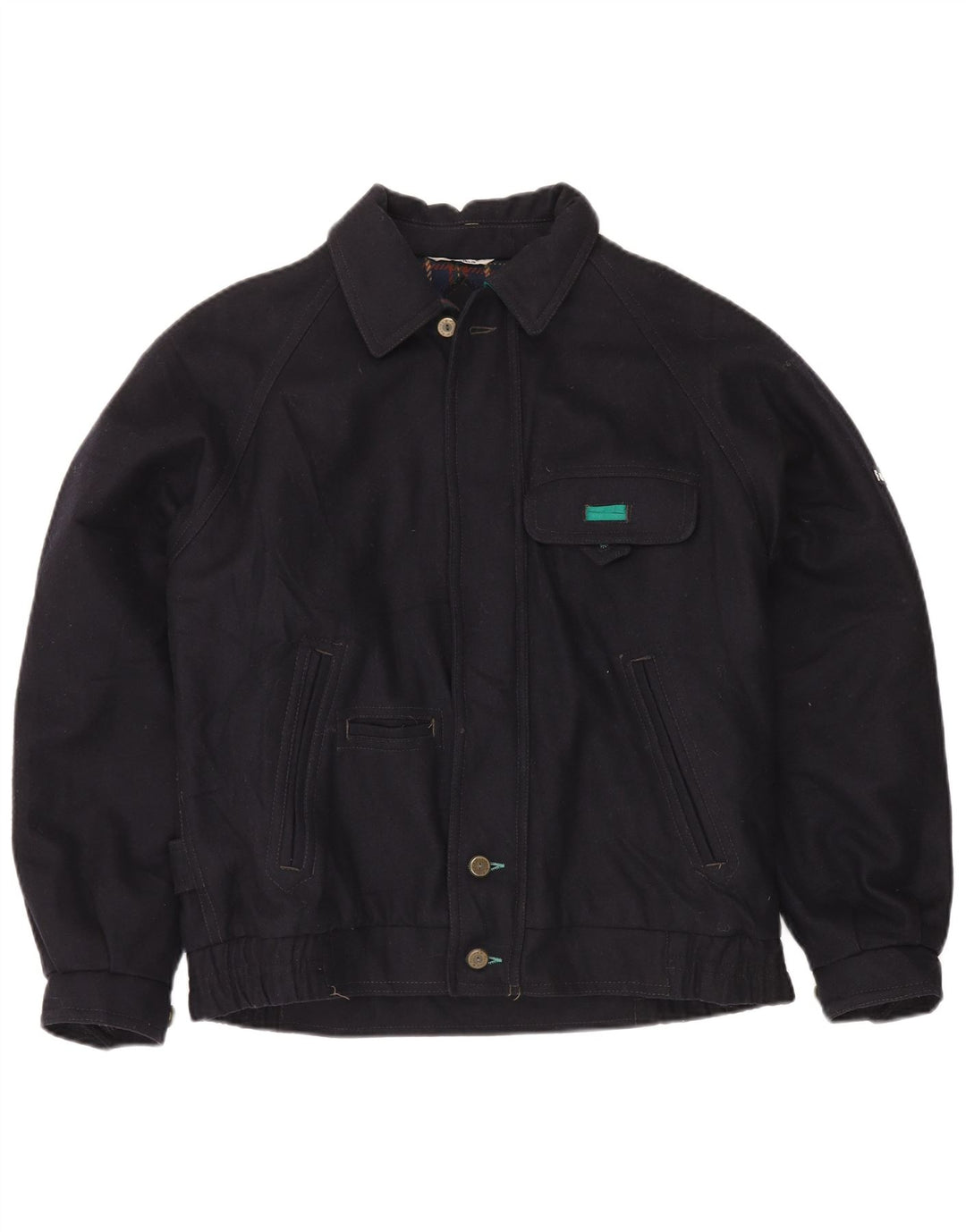 Giacca a vento da uomo Faciba IT 48 Medium Blu Navy Lana