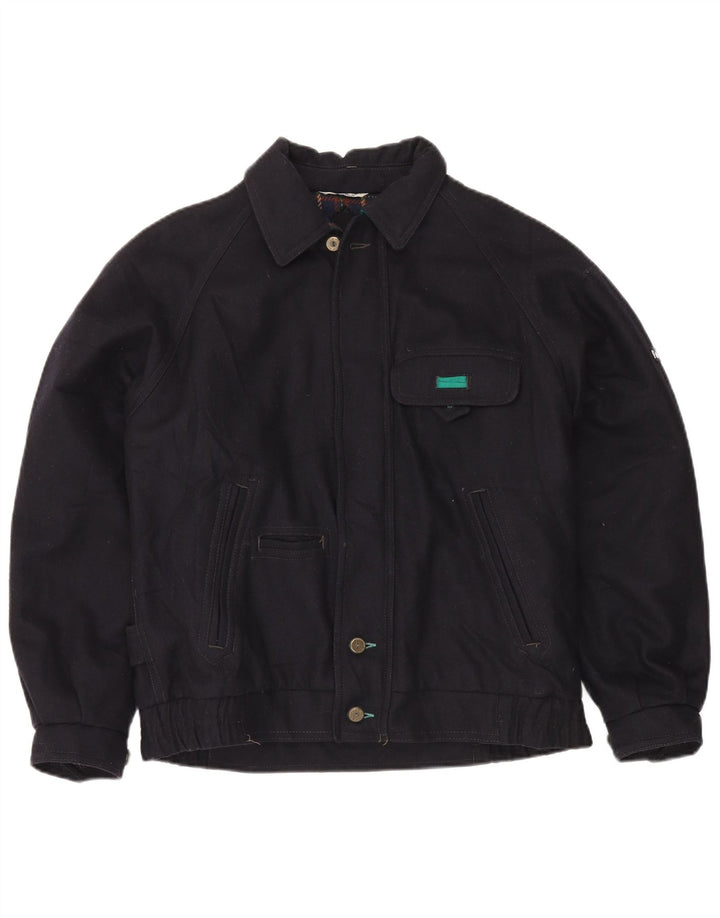Giacca a vento da uomo Faciba IT 48 Medium Blu Navy Lana