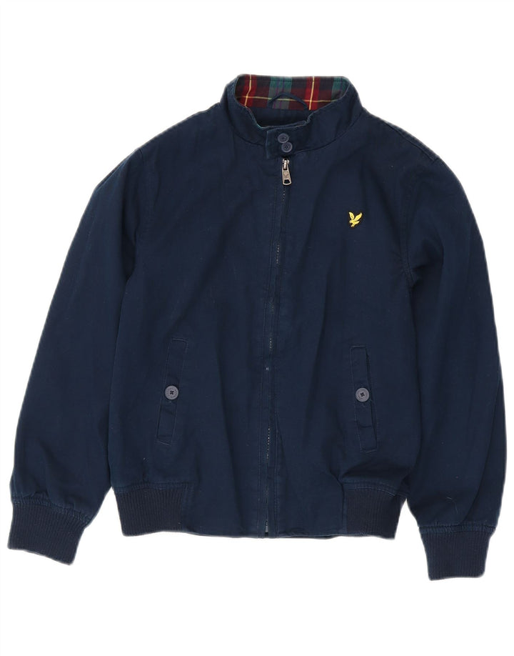 Giubbotto bomber da bambino Lyle & Scott 10-11 anni in cotone blu navy