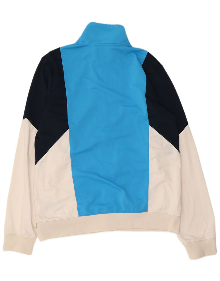 Giacca da tuta da uomo NIKE grande in poliestere color block blu