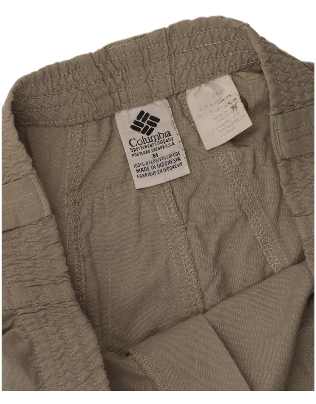 Pantaloncini cargo Columbia da uomo medi W32 in nylon beige