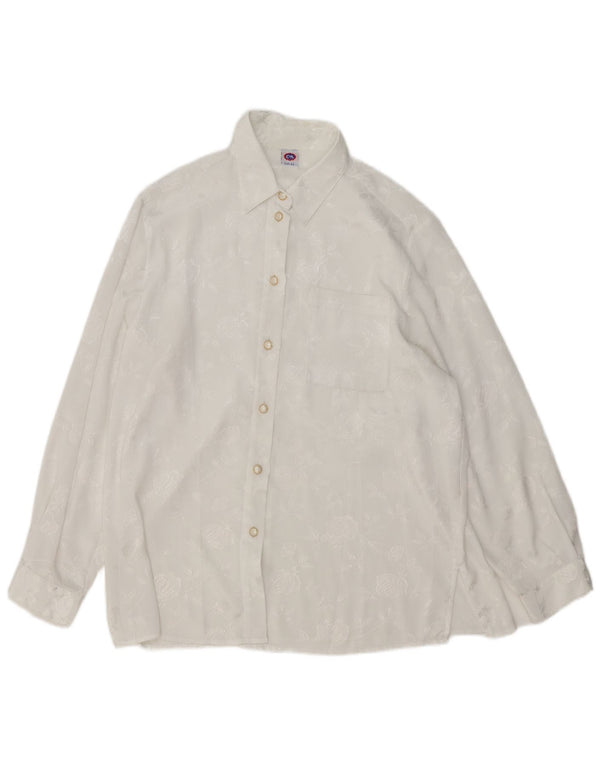Camicetta da donna C&A EU 44 XL Poliestere floreale bianco