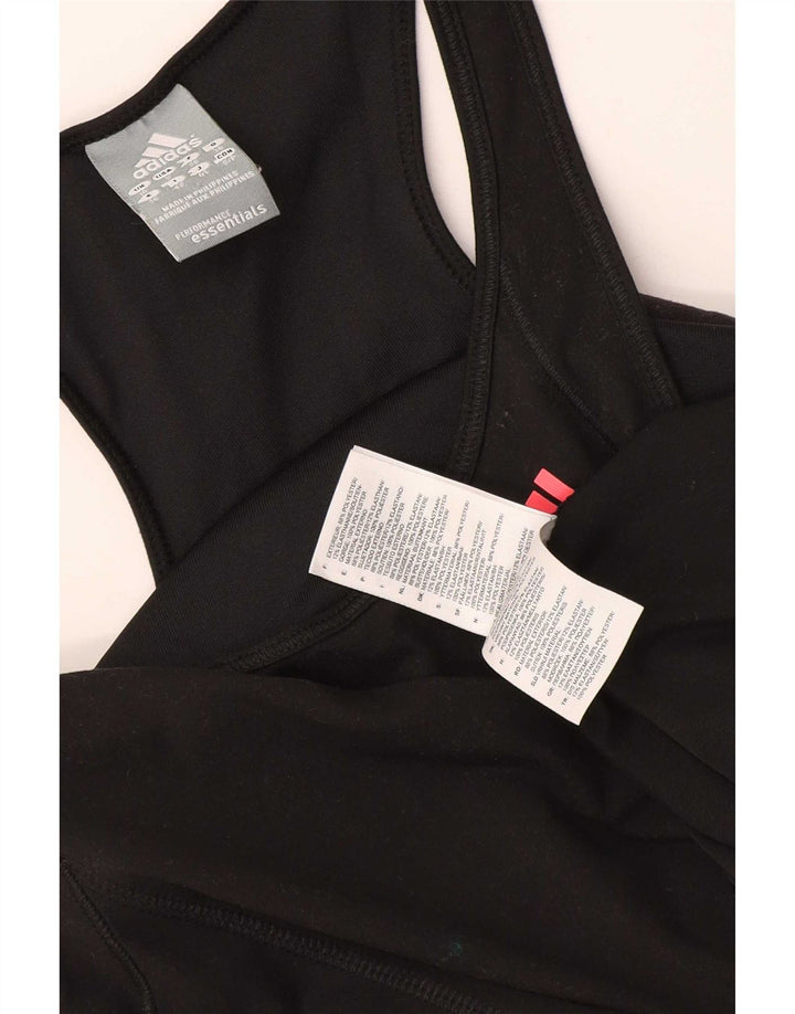 Canottiera Adidas Climalite da donna UK 10 piccola in poliestere nero