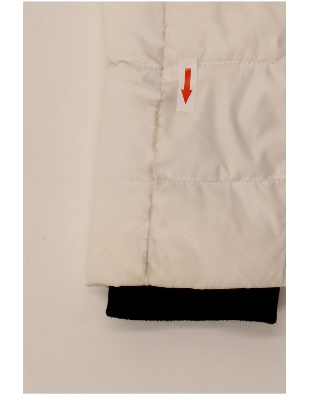 Giacca imbottita con cappuccio da donna Superdry UK 14 grande poliestere bianco