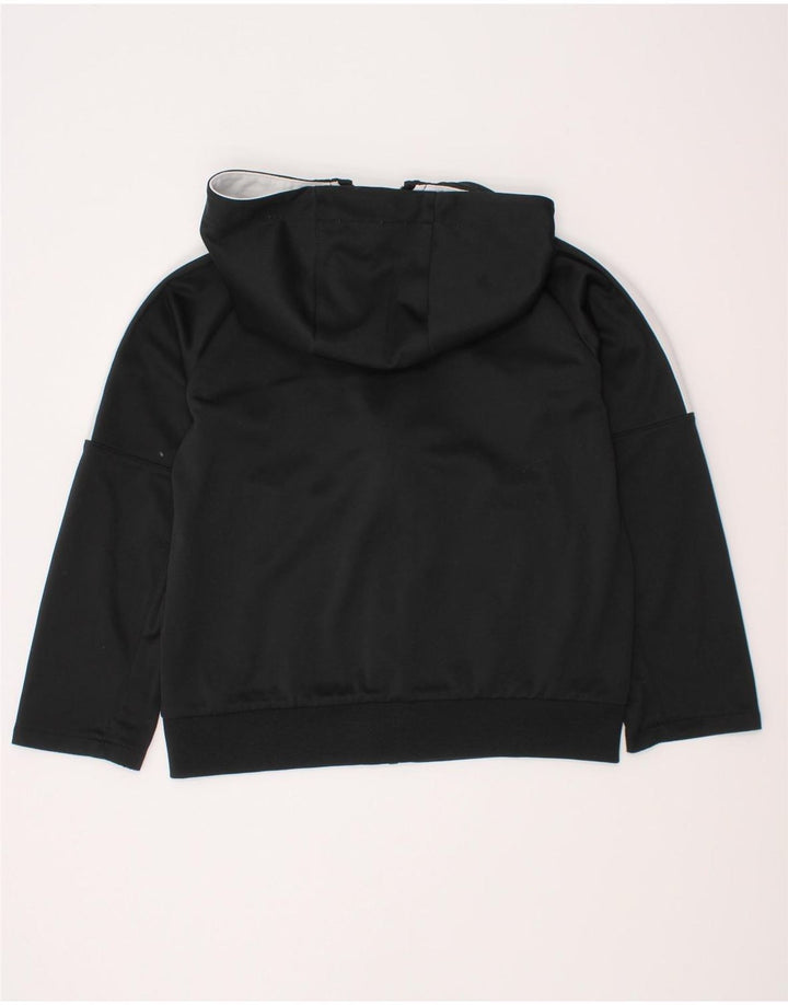 Felpa con cappuccio e zip Nike per ragazzi, 5-6 anni, poliestere color block nero medio