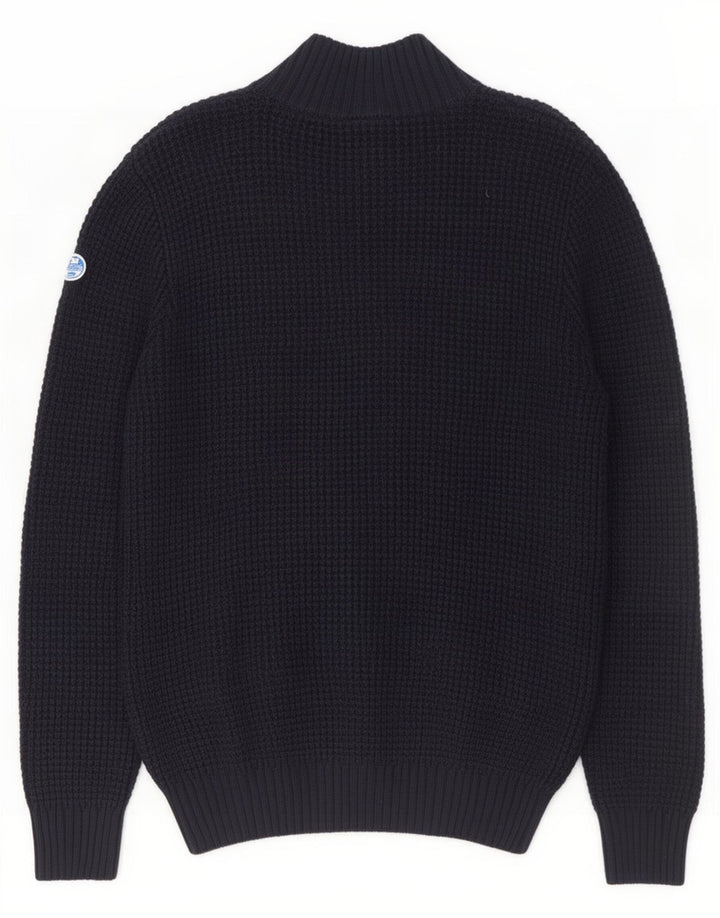 Maglione cardigan da uomo North Sails in cotone blu navy medio