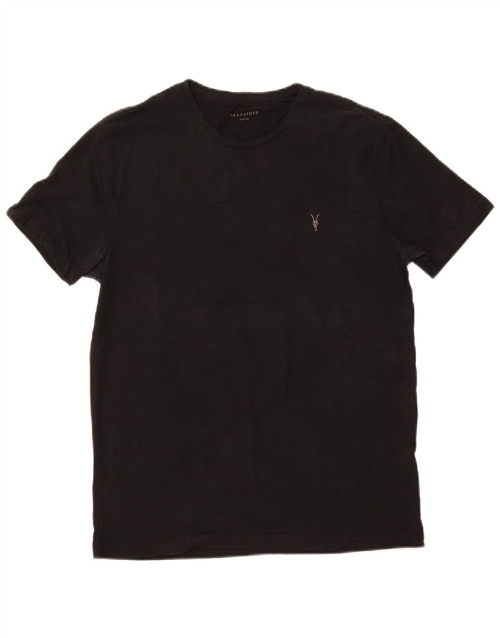 T-shirt da uomo ALL SAINTS Top in cotone nero medio