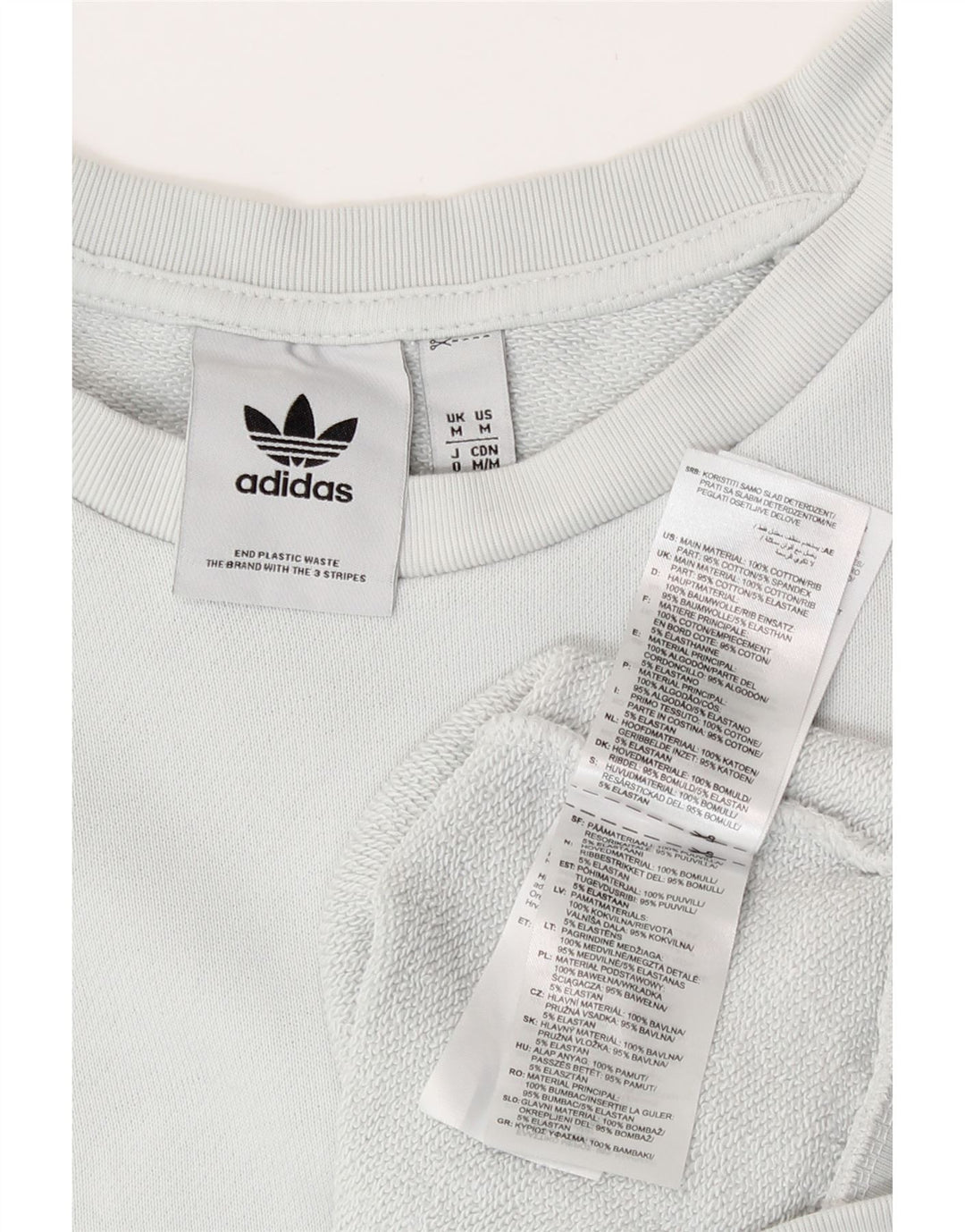 Felpa Adidas Uomo Maglione Blu Medio Cotone