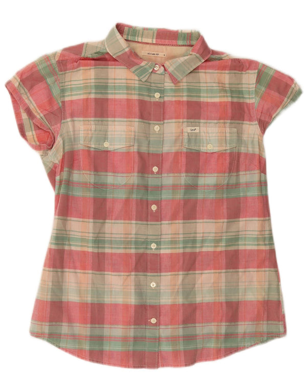 Camicia a maniche corte da donna LEE UK 12 a quadri multicolore medio