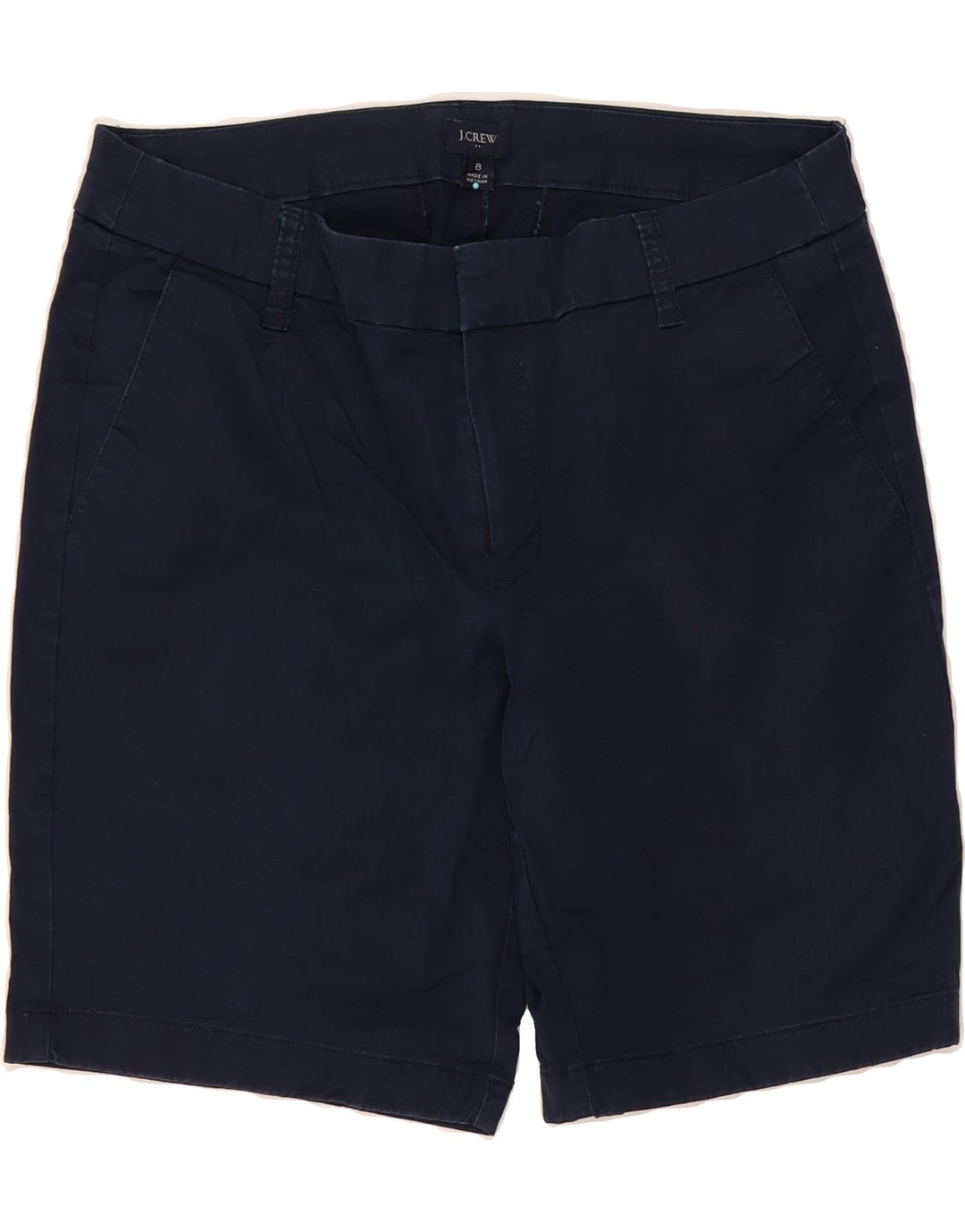 J. CREW Womens Chino Shorts US 8 Medium W32  Navy Blue Cotton Vintage J. Crew and Second-Hand J. Crew from Messina Hembry 