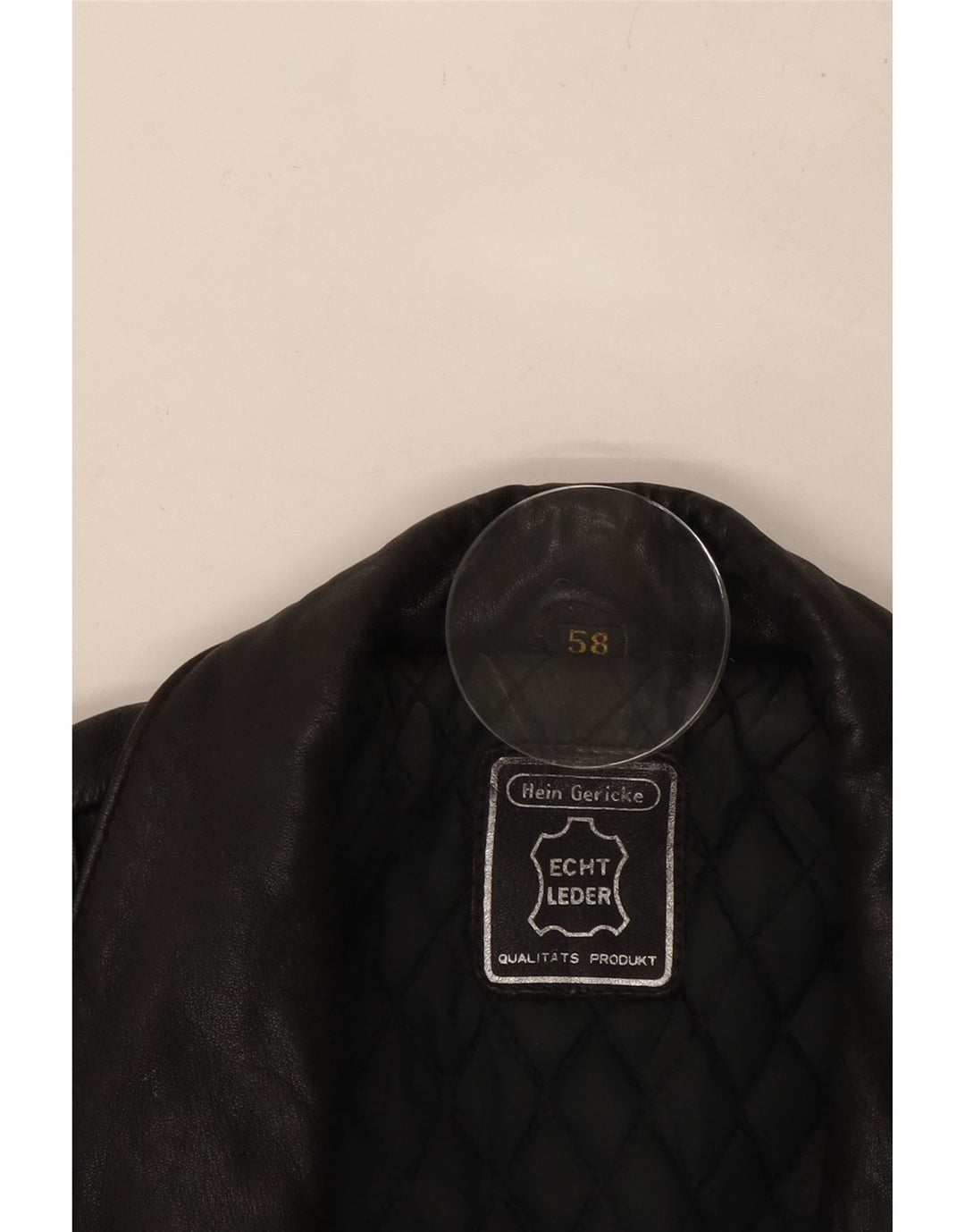 Giacca da motociclista in pelle da uomo HEIN GERICKE UK 38 Pelle nera media