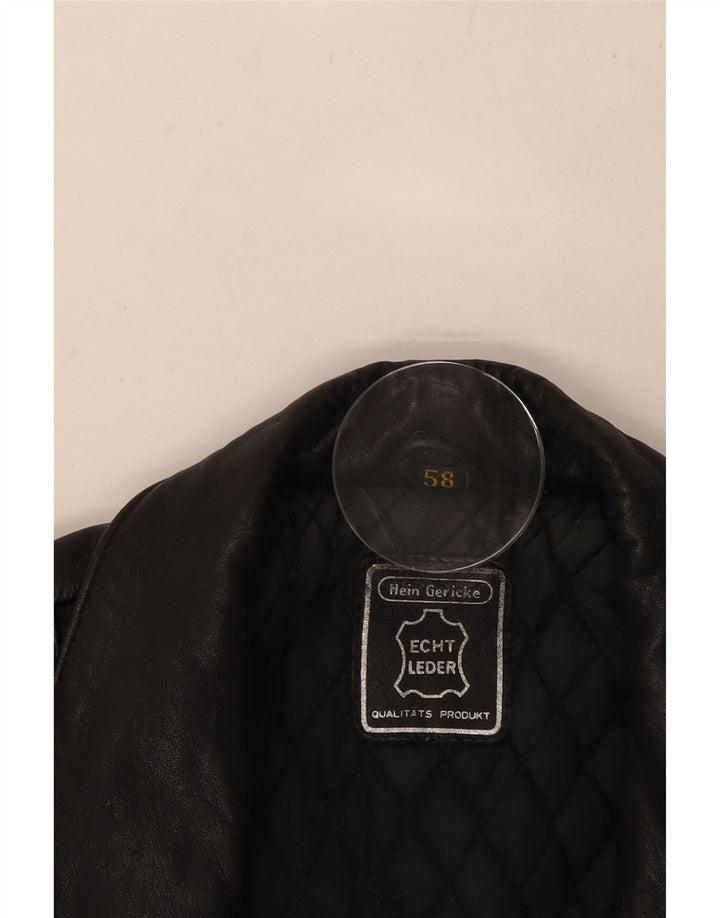 Giacca da motociclista in pelle da uomo HEIN GERICKE UK 38 Pelle nera media