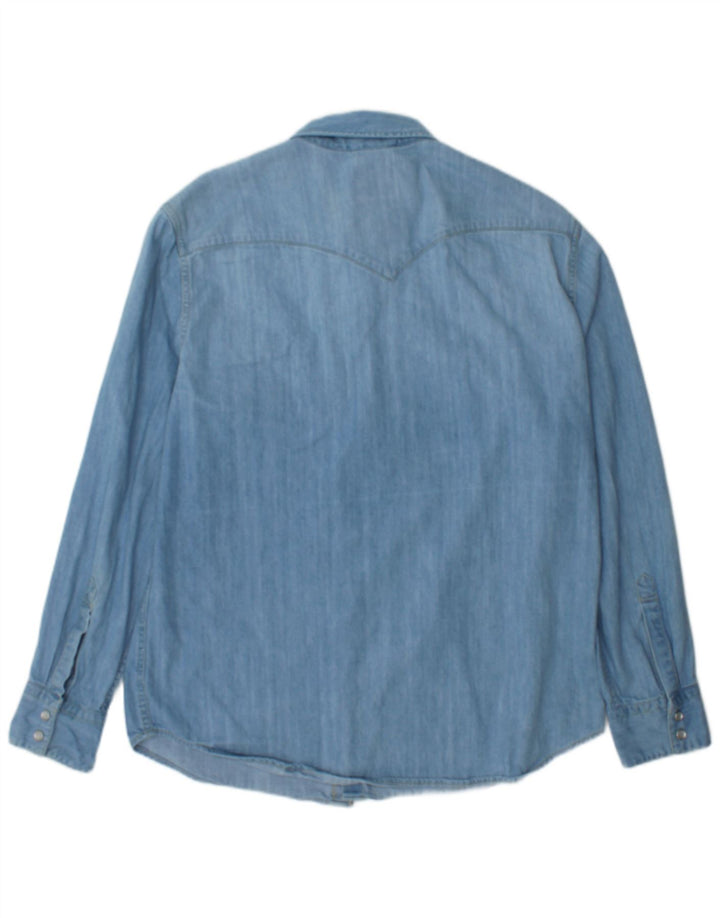 Camicia Levi's da uomo vestibilità standard in denim di grandi dimensioni in cotone blu