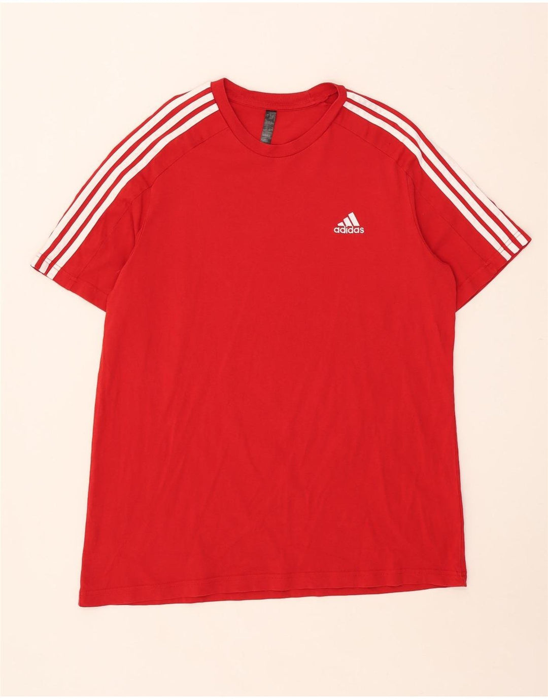 T-shirt da uomo ADIDAS Top grande rossa in cotone