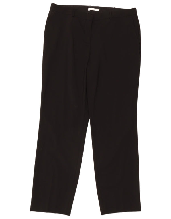Pantaloni da abito dritti da donna Hugo Boss W34 L30 neri
