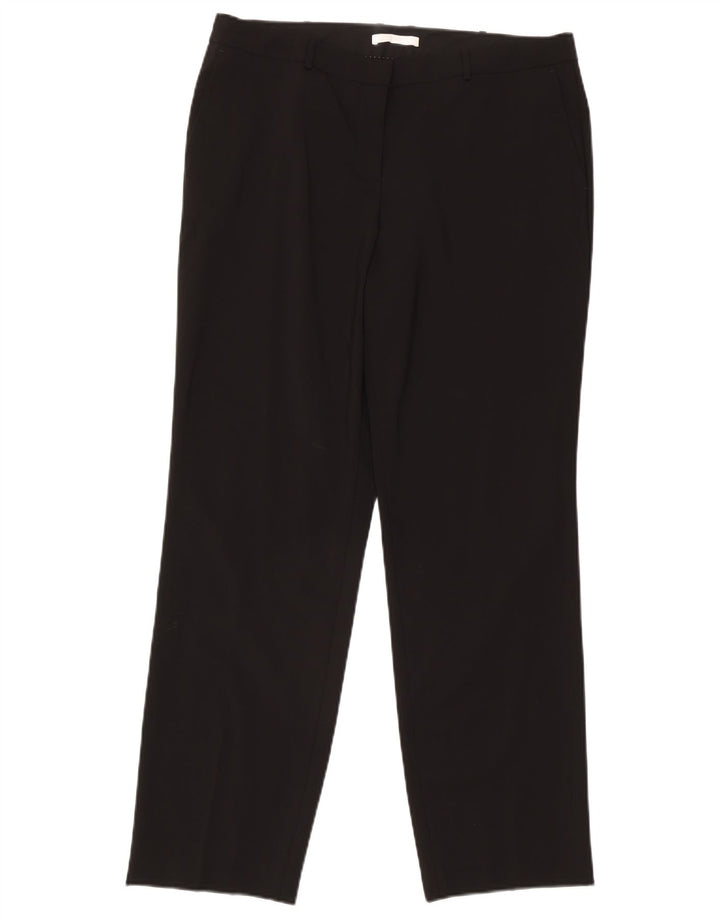 Pantaloni da abito dritti da donna Hugo Boss W34 L30 neri