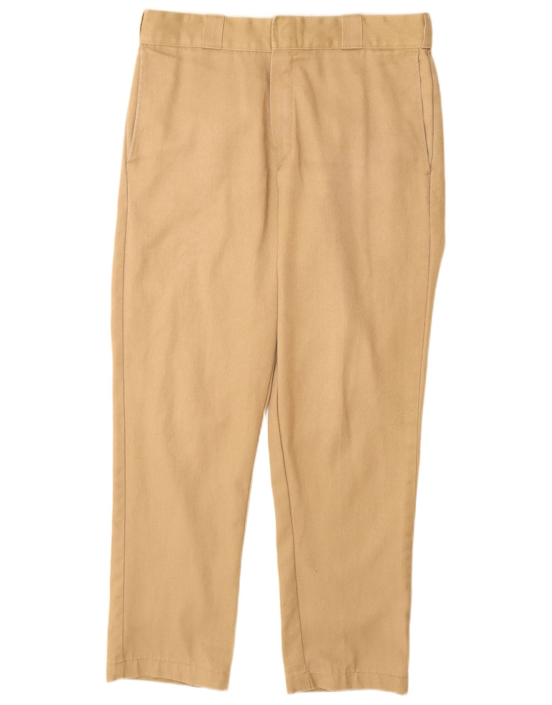 DICKIES Mens 874 Tapered Chino Trousers W32 L30 Beige Polyester