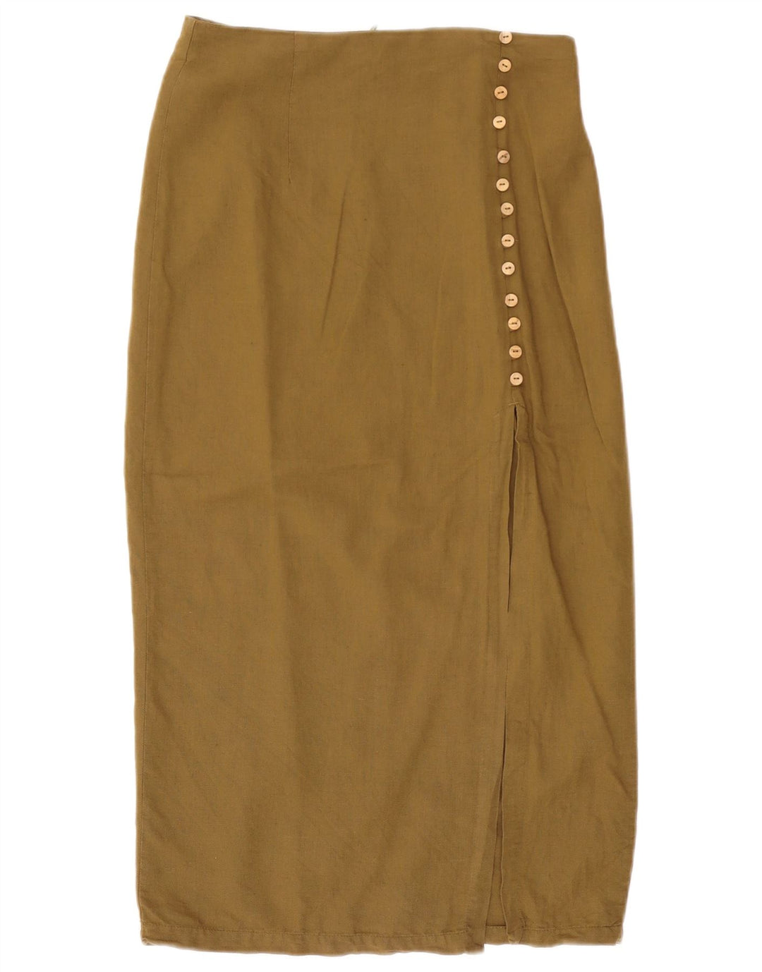 Gonna midi a vita alta da donna Zara media W28 kaki