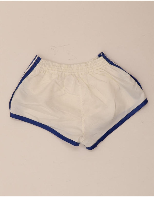 Adidas Pantaloncini sportivi da donna UK 0 2XS Bianco Poliammide