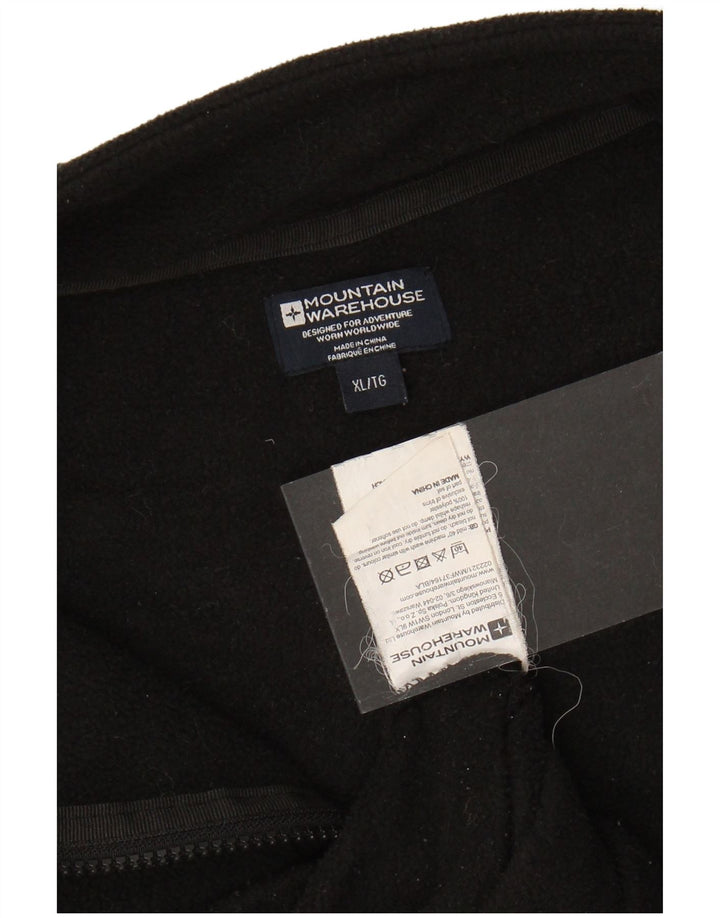 MOUNTAIN WAREHOUSE Giacca in pile da uomo UK 42 XL Poliestere nero