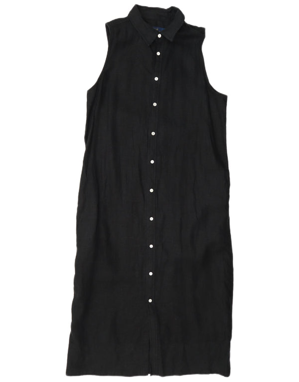 Abito camicia senza maniche da donna Polo Ralph Lauren US 6 lino medio nero