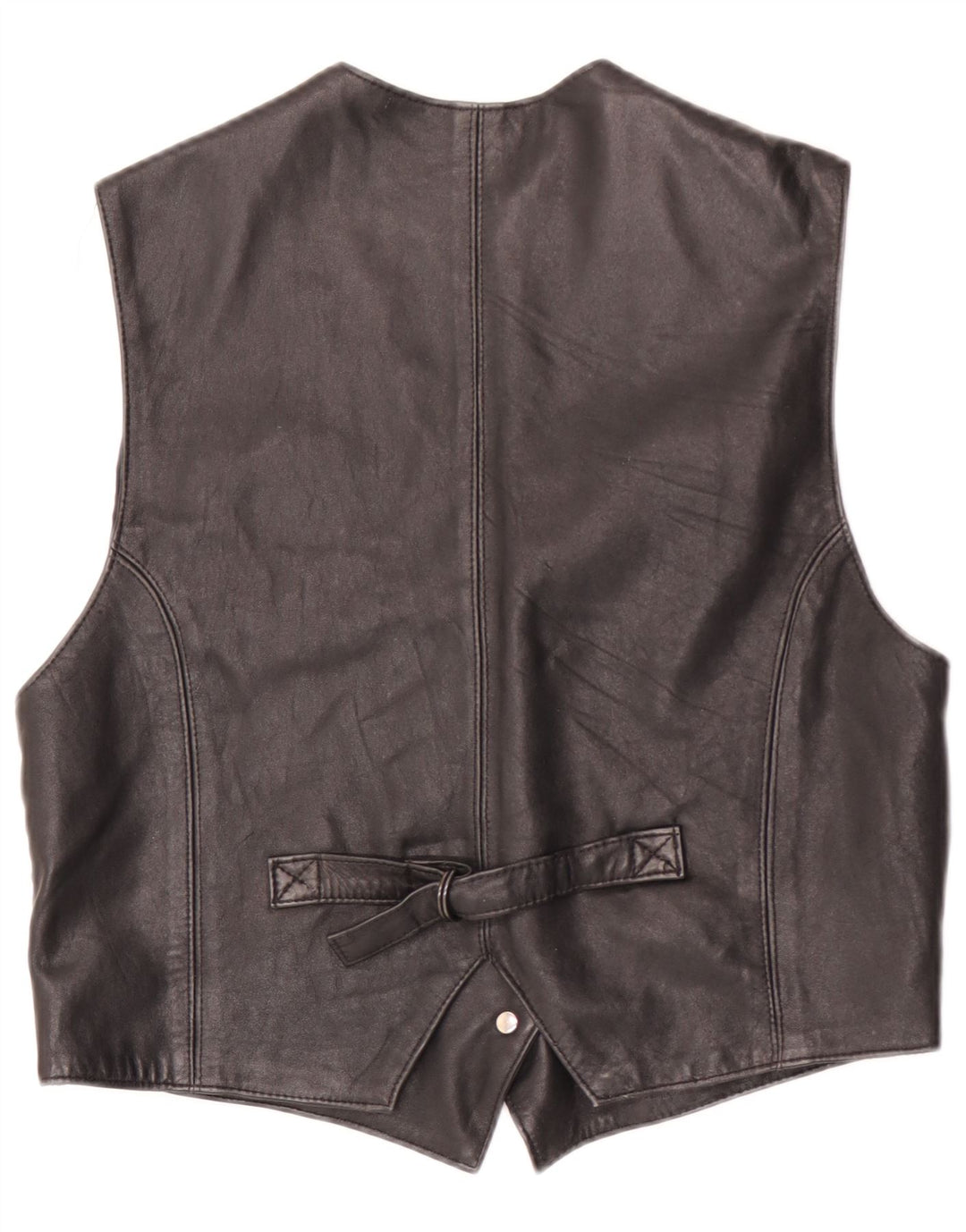 Gilet in Pelle Donna Joy IT 44 Medio Nero
