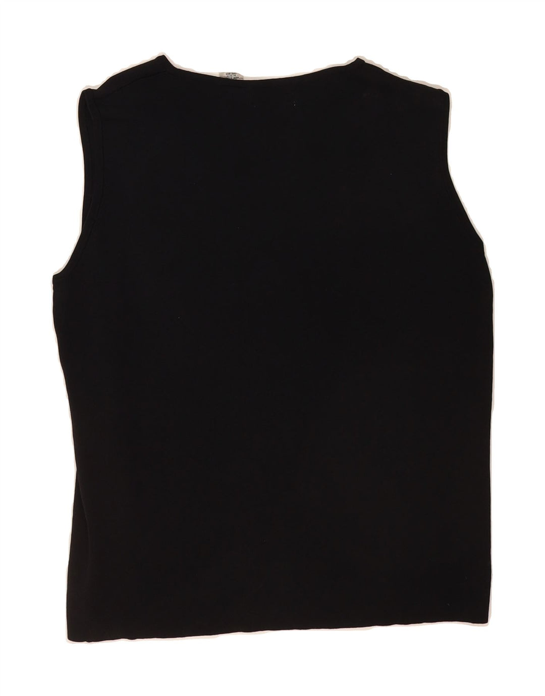 LAURA ASHLEY Womens Vest Top UK 18 XL Black Rayon Vintage Laura Ashley and Second-Hand Laura Ashley from Messina Hembry 