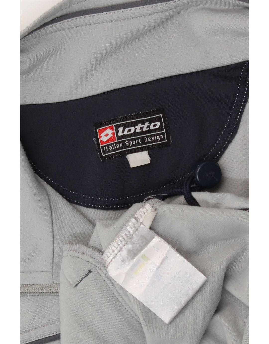 Giacca da tuta grafica da uomo Lotto UK 40/42 Large Grigio Poliestere