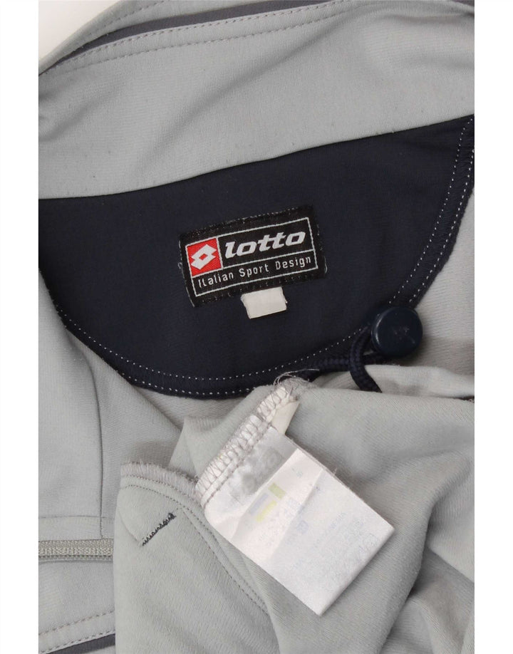 Giacca da tuta grafica da uomo Lotto UK 40/42 Large Grigio Poliestere