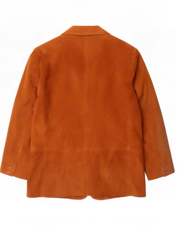 Cortefiel Giacca in pelle scamosciata da uomo UK 42 XL Pelle beige